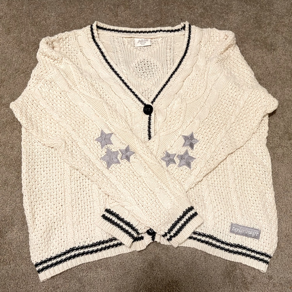 Taylor Swift Folklore Cardigan (2024) size XL/XXL - NEW, Never Worn